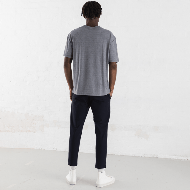 Air Trousers: Urban Cycling Trousers Navy Back Full