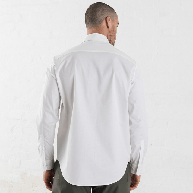 Commuter Shirt: Urban Cycling Clothing White Back