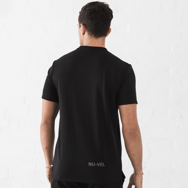 Fresh Feel Slim T-shirt: Technical T-shirt Black Back