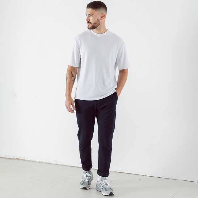 Move Trousers: Urban Cycling Trousers Navy Front Full