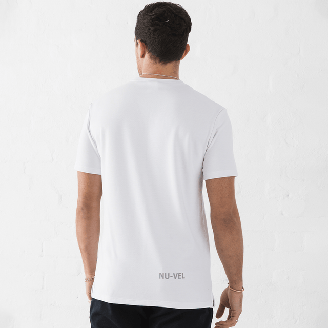 Fresh Feel Slim T-shirt: Technical T-shirt White Back